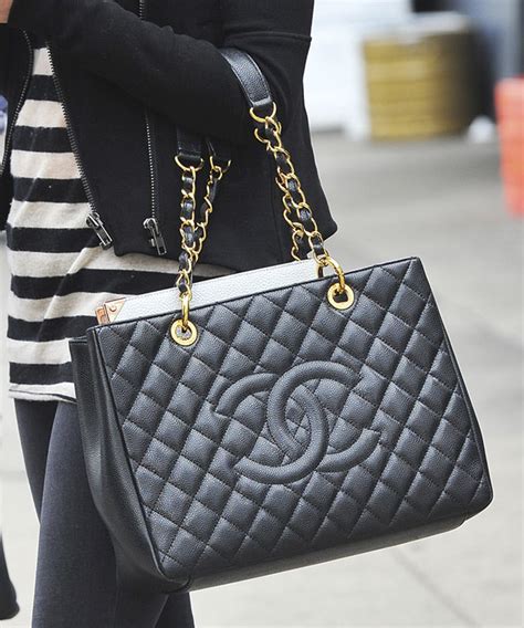 chanel gst bag size|chanel shopping bag tote.